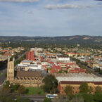 Adelaide city centre view