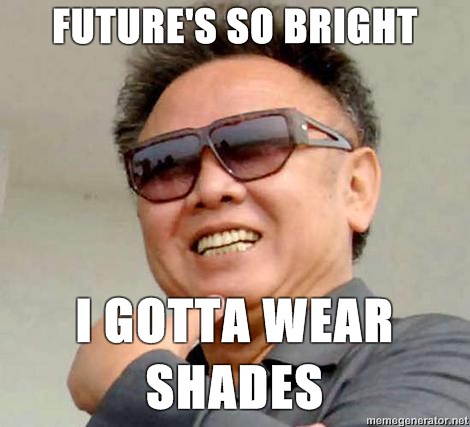 Kim Jong-il in sunglasses